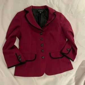 Nine West Burgundy suit jacket
